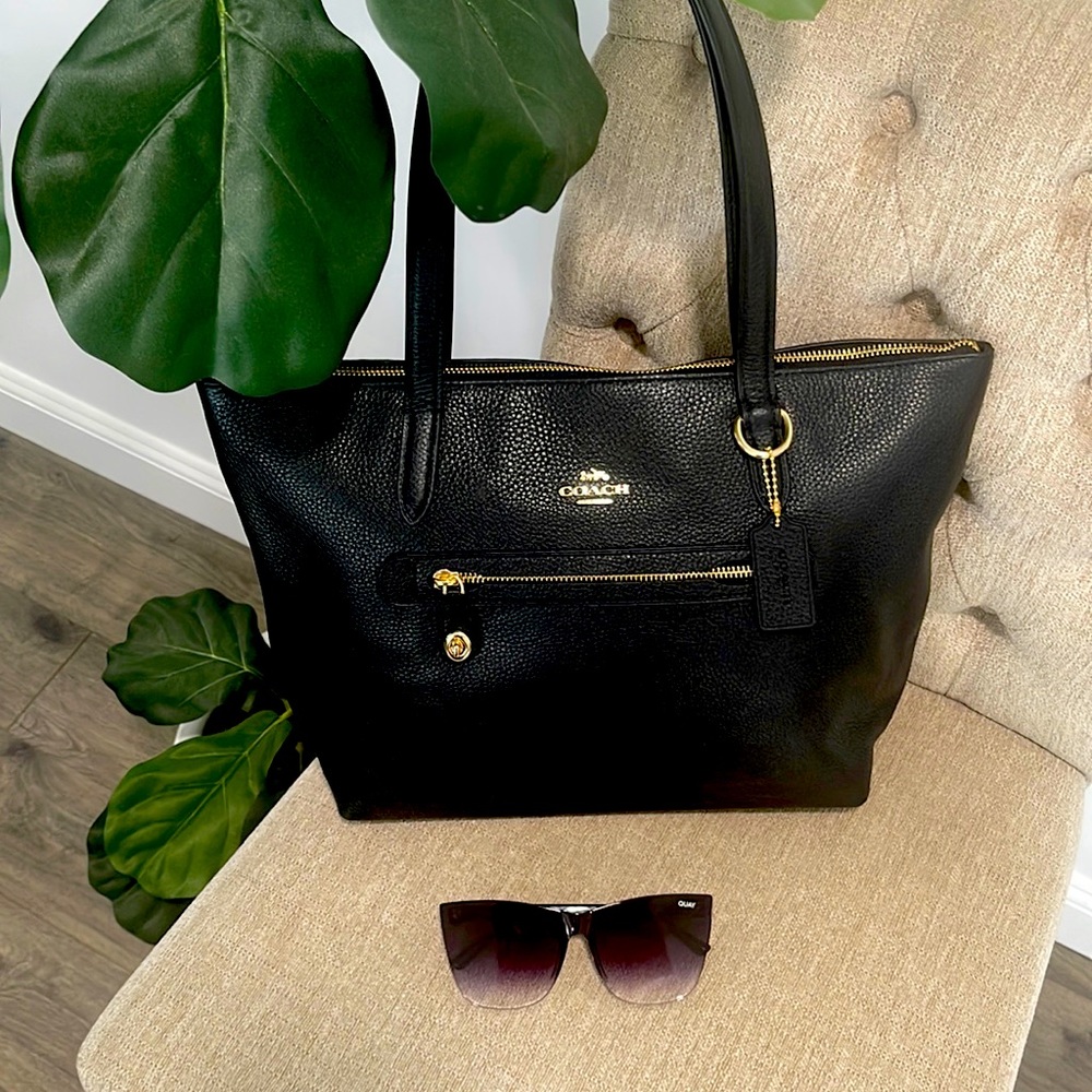 Coach Pebble Soft Leather Shoulder Bag